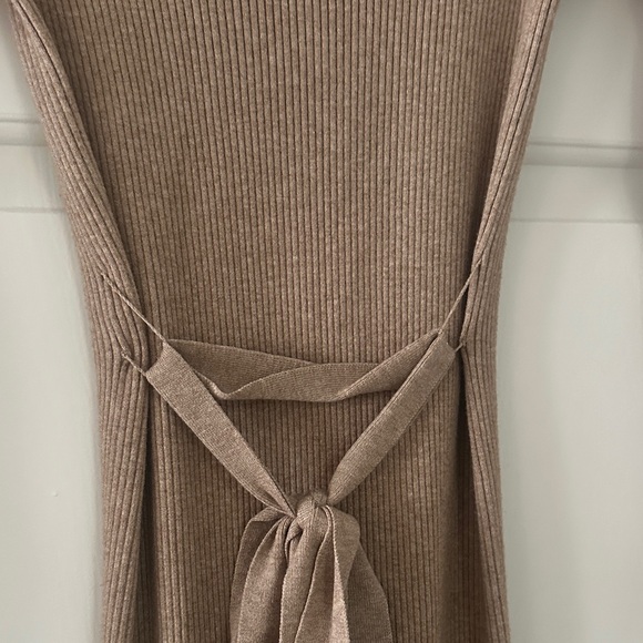 Mango Tan Ribbed Knit Dress - Picture 4 of 4